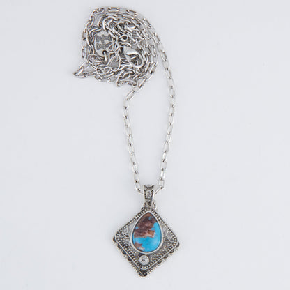 Asteria Square Pendant Necklace