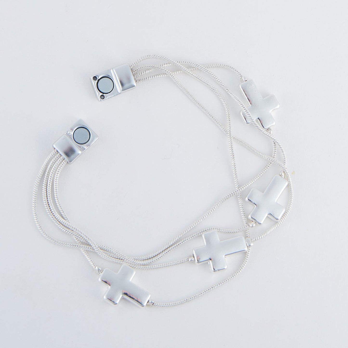 Cobie Multi Row Cross Bracelet