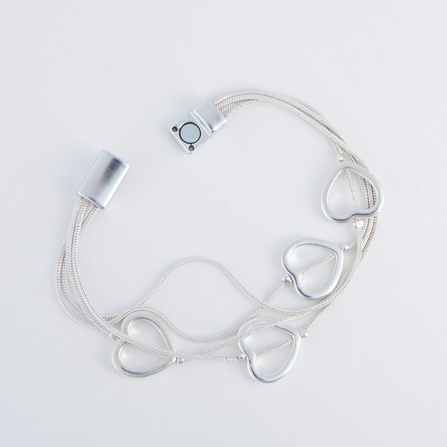Cobie Multi Row Heart Bracelet