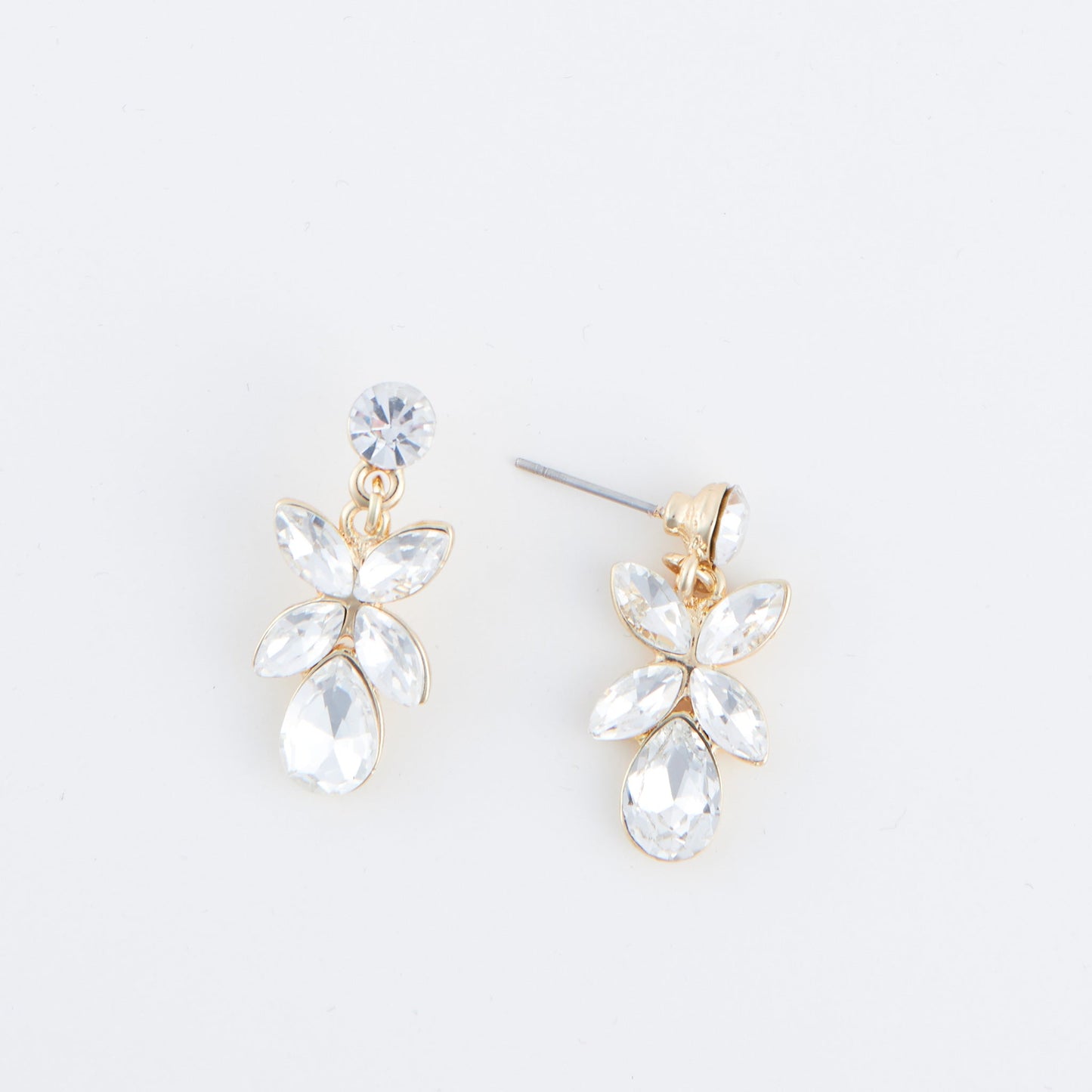 Aurea Floral Crystal Earring & Necklace Set