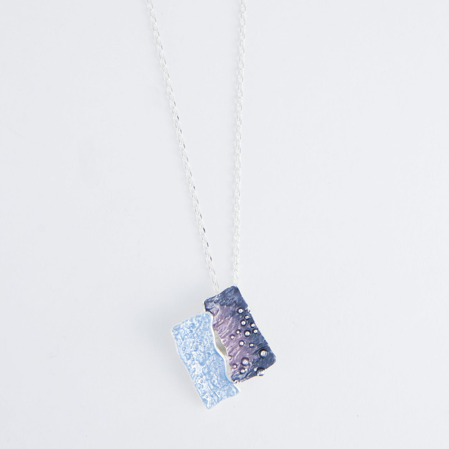 Penelope Enamel Linked Bar Pendant Necklace