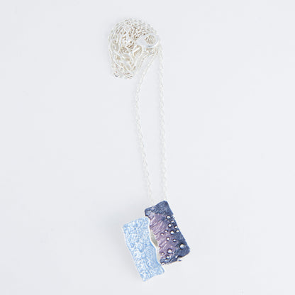 Penelope Enamel Linked Bar Pendant Necklace