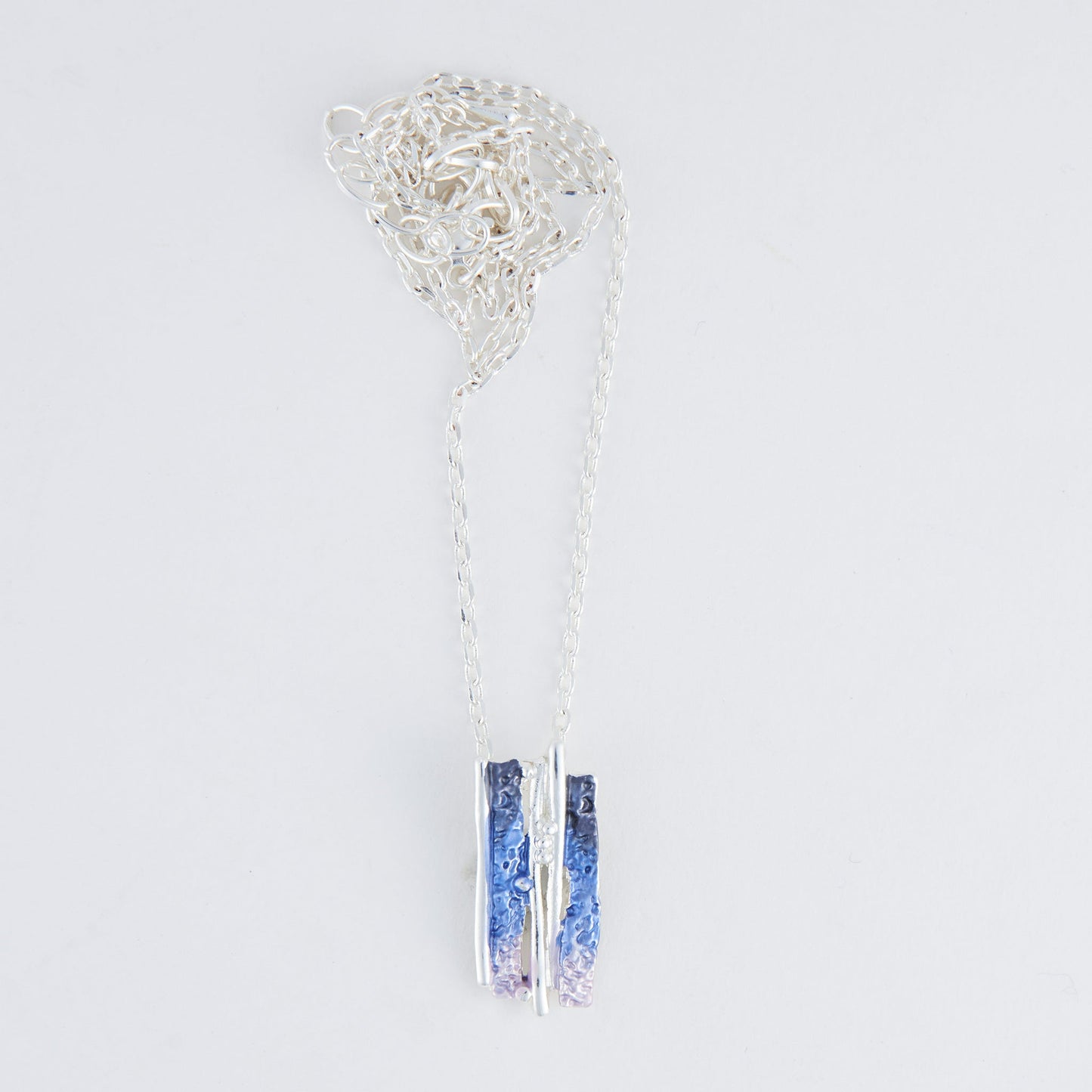 Penelope Enamel Cut Out Bar Pendant Necklace