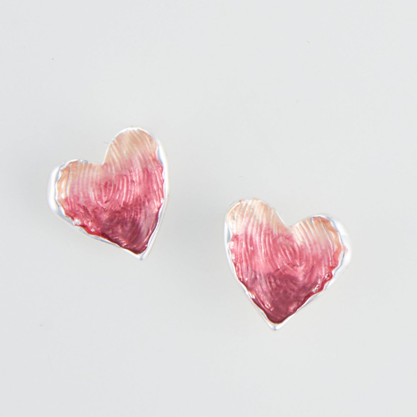 Penelope Enamel Heart Earrings