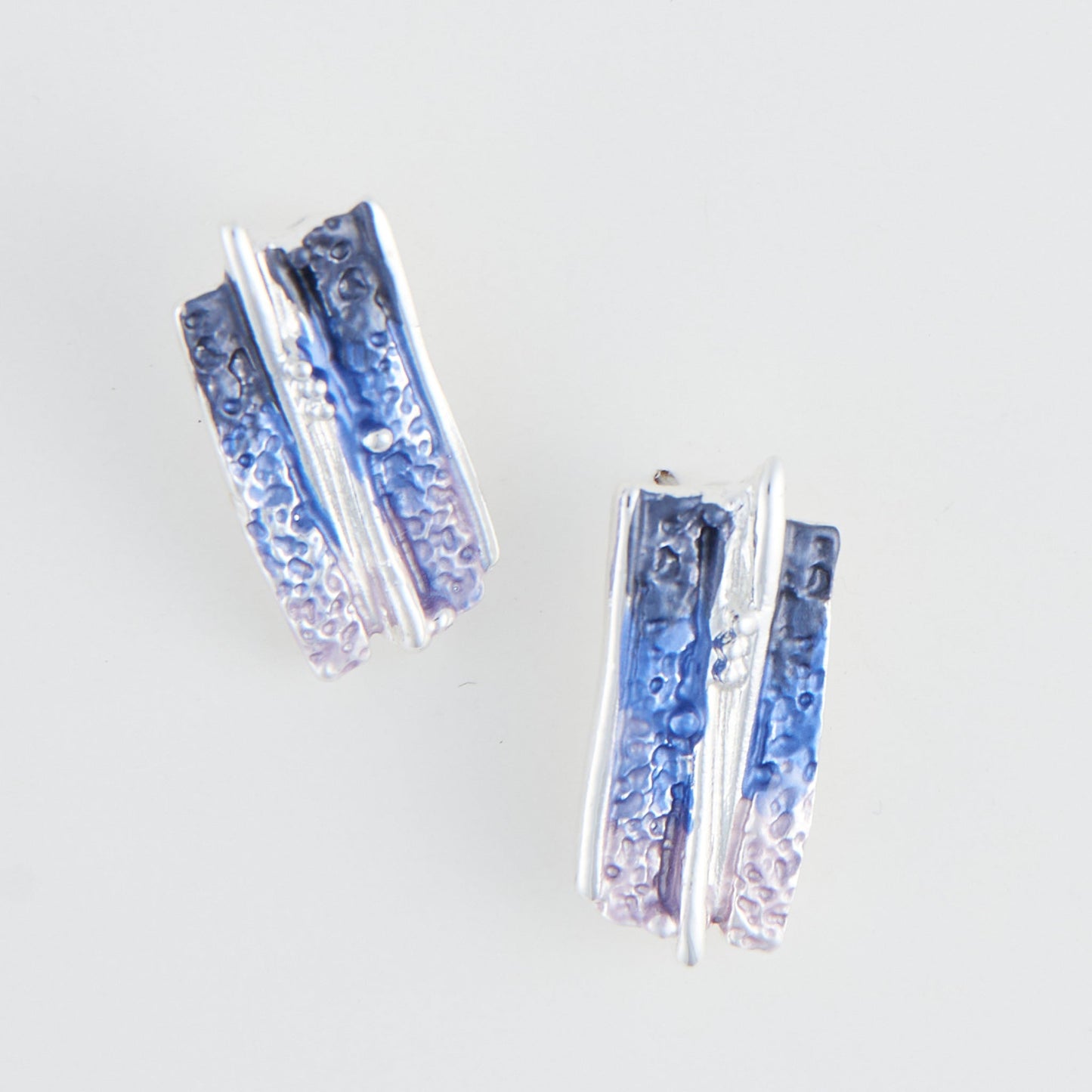 Penelope Enamel Cut Out Bar Earrings