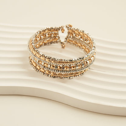 Lilia Beaded Cuff Bracelet