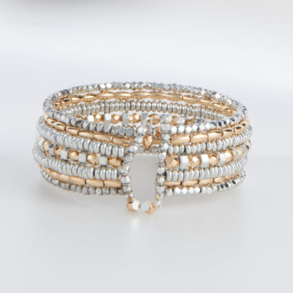 Lilia Beaded Cuff Bracelet