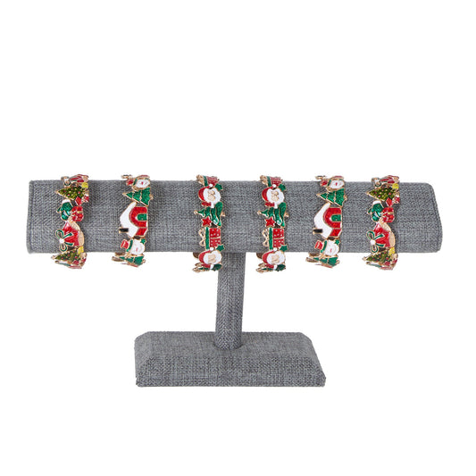 18 Piece Enamel Holiday Bracelet Set