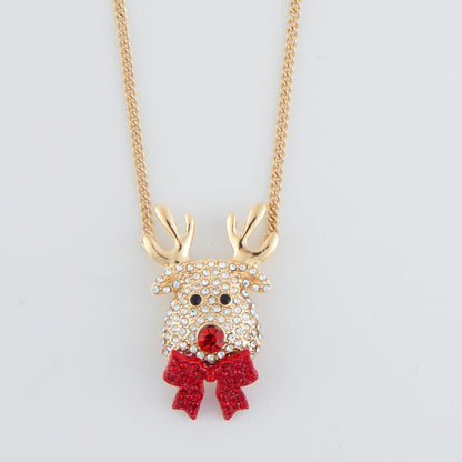 Holiday Reindeer Pendant Necklace