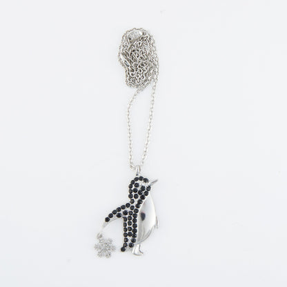 Holiday Penguin Pendant Necklace