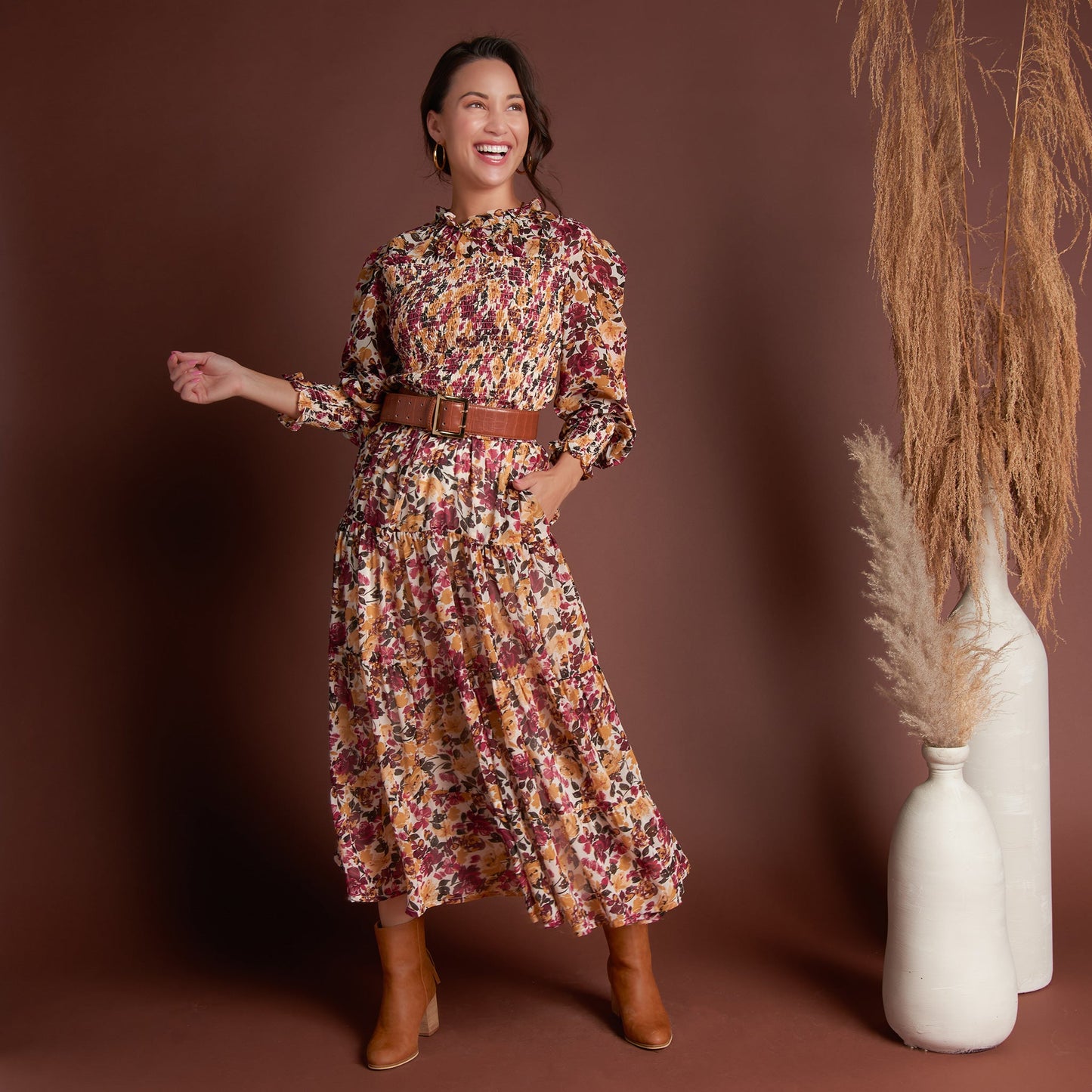 Hazel Tiered Maxi Skirt
