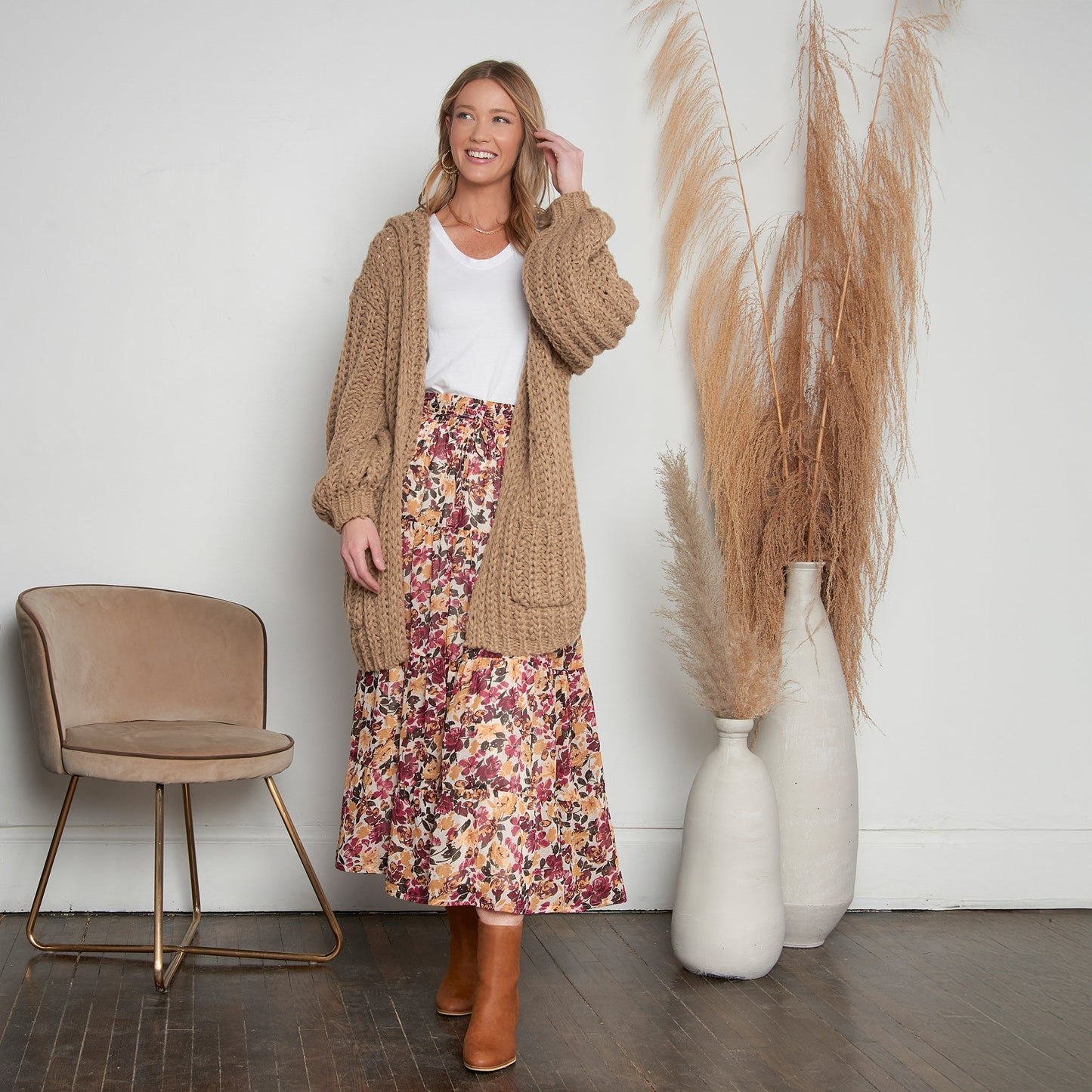 Hazel Tiered Maxi Skirt