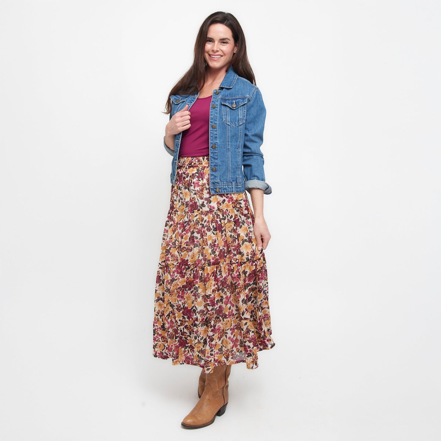 Hazel Tiered Maxi Skirt