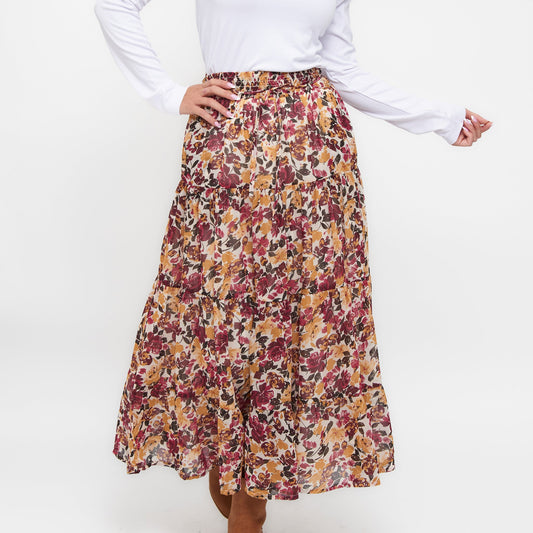 Hazel Tiered Maxi Skirt