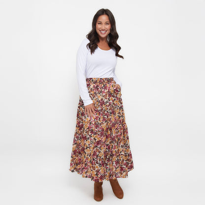 Hazel Tiered Maxi Skirt