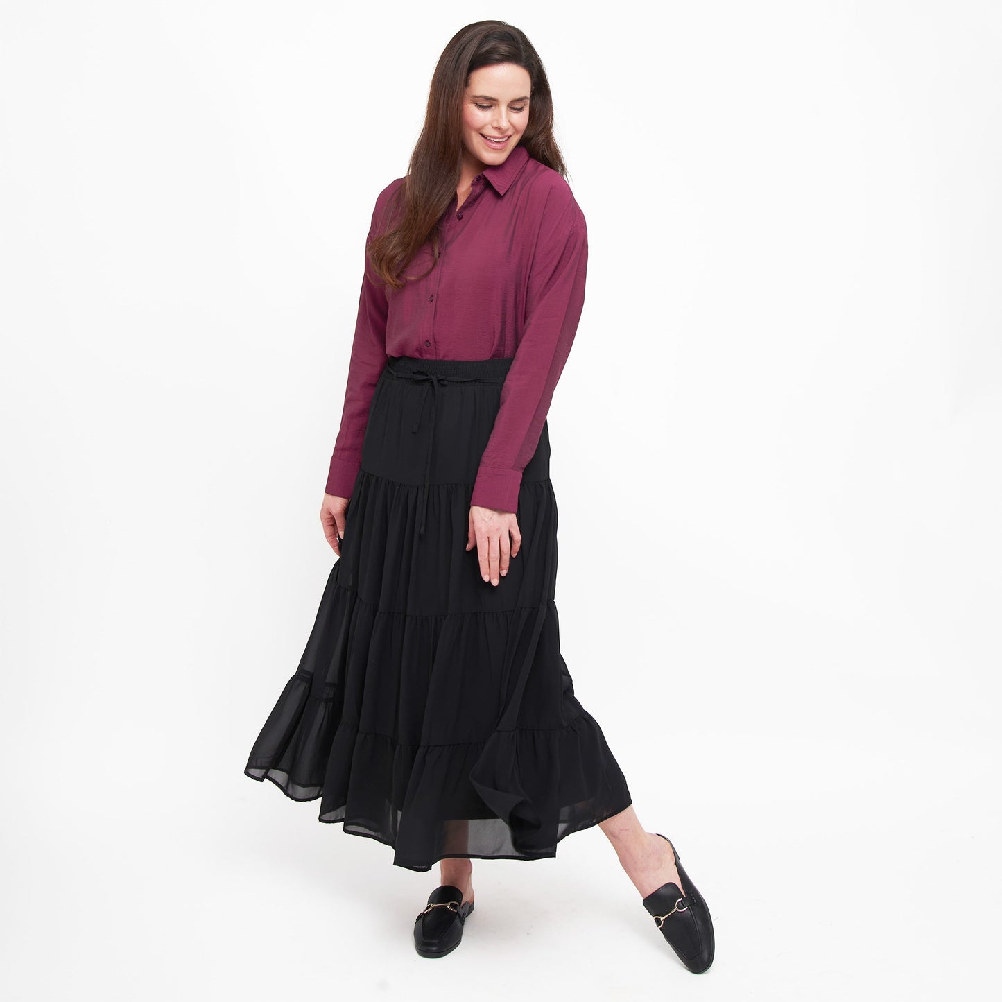 Hazel Tiered Maxi Skirt