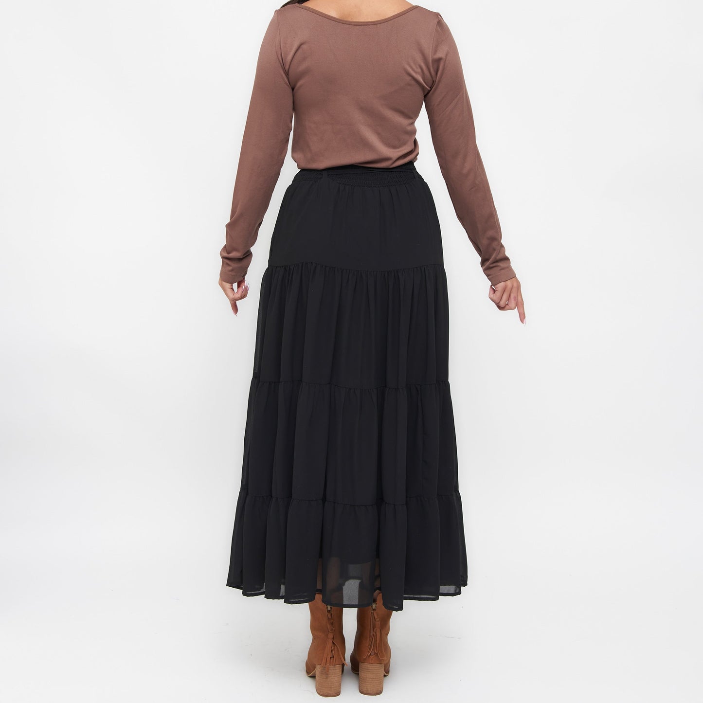 Hazel Tiered Maxi Skirt