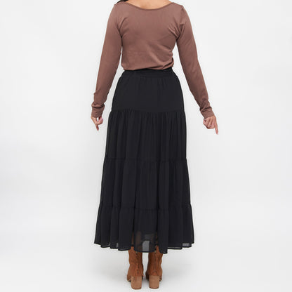 Hazel Tiered Maxi Skirt