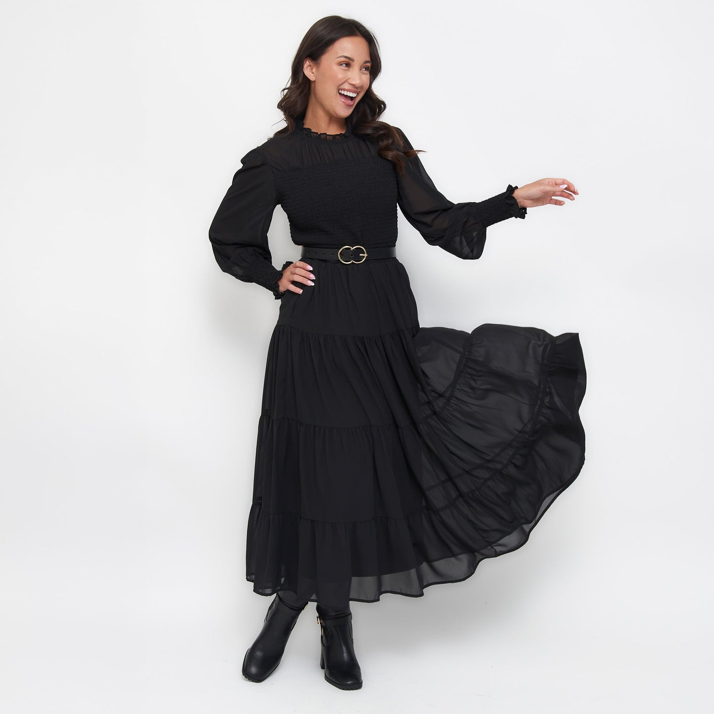 Hazel Tiered Maxi Skirt