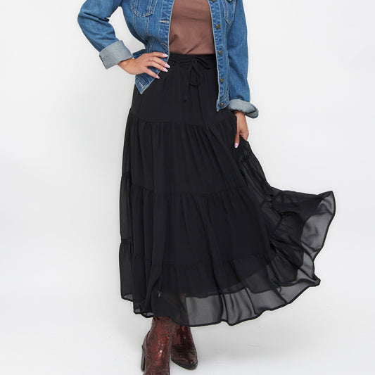 Hazel Tiered Maxi Skirt