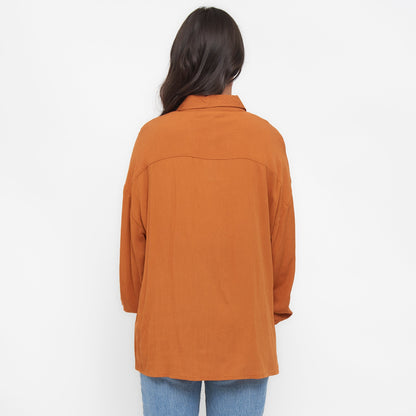 Reece Boyfriend Button Up Top