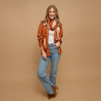 Reece Boyfriend Button Up Top