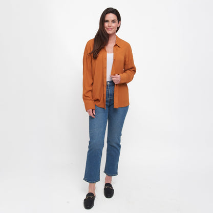 Reece Boyfriend Button Up Top