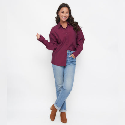 Reece Boyfriend Button Up Top
