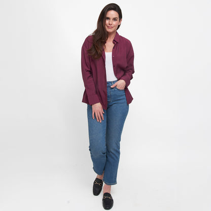 Reece Boyfriend Button Up Top