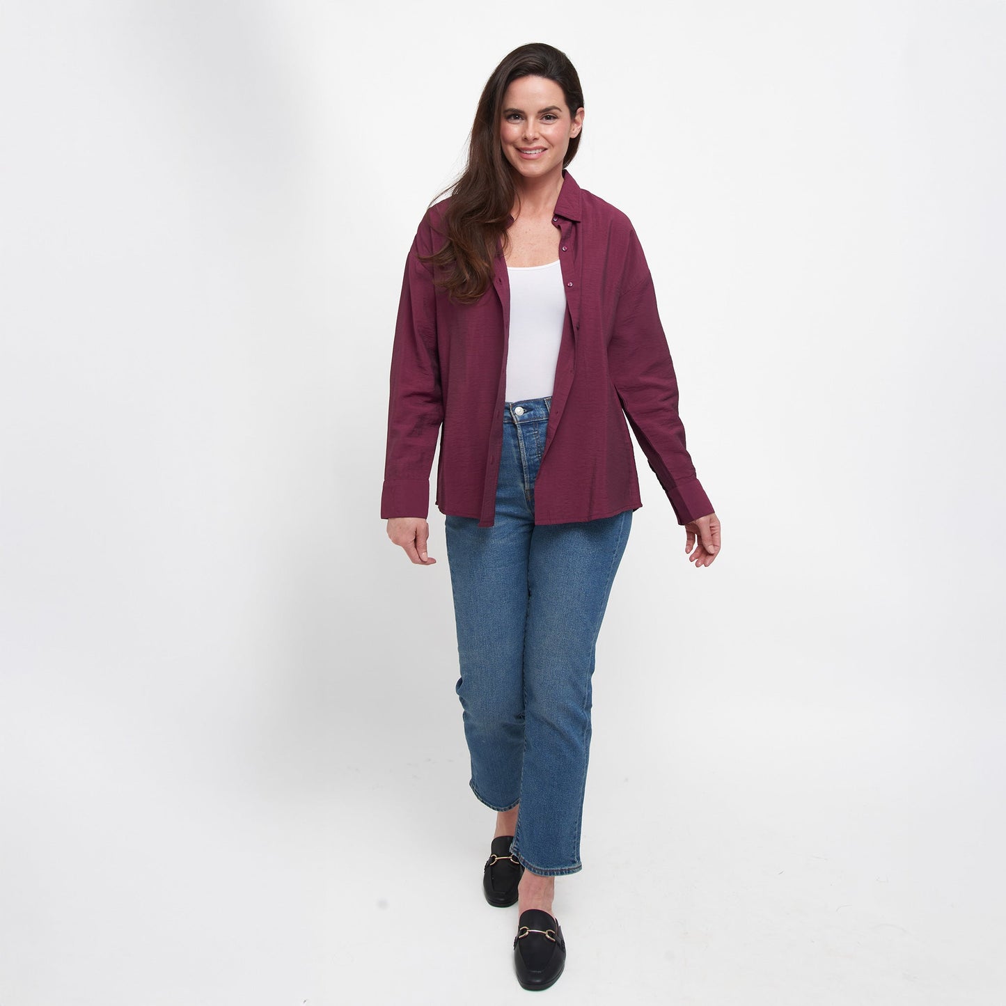 Reece Boyfriend Button Up Top
