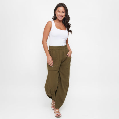 Jasmine Gauze Tapered Pants