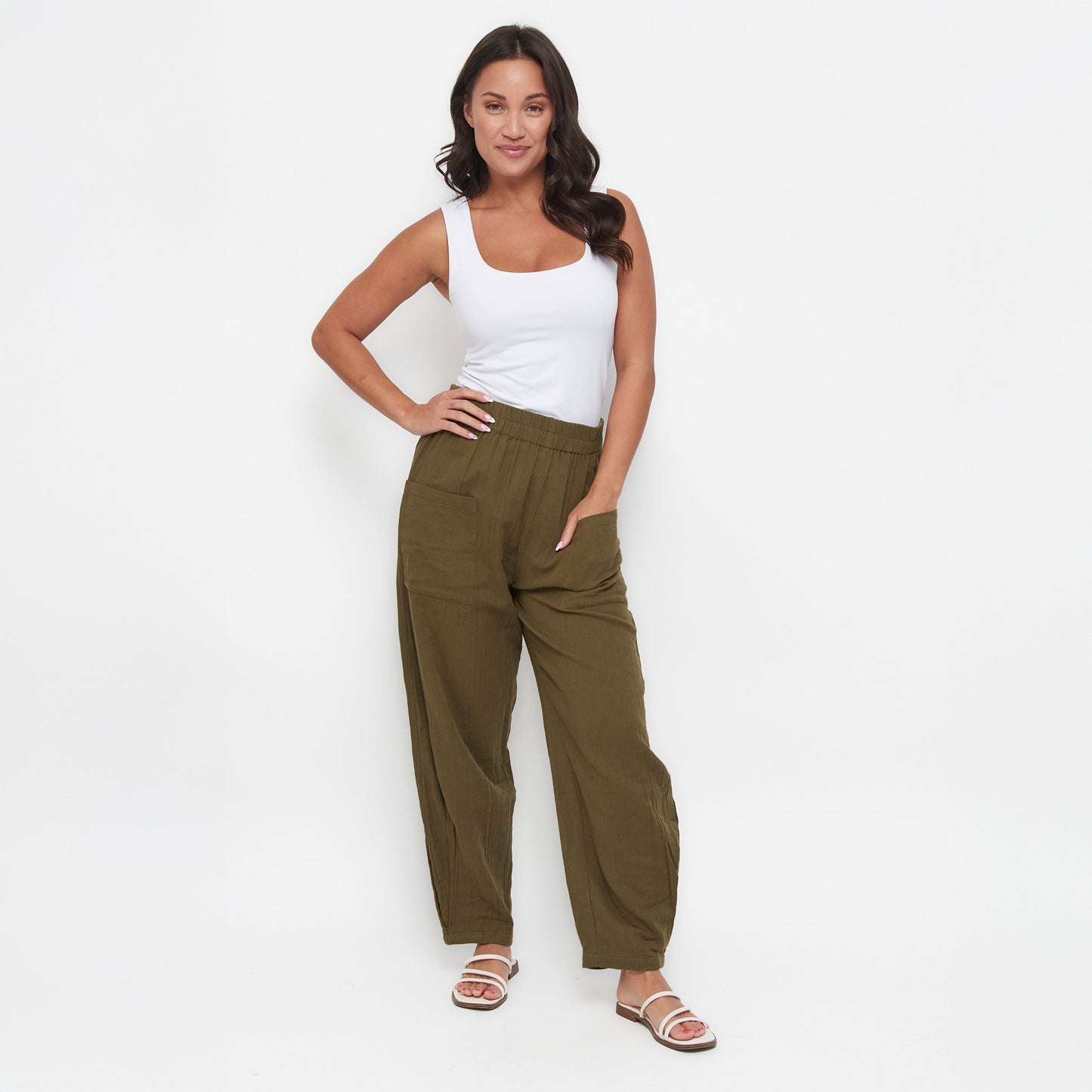 Jasmine Gauze Tapered Pants