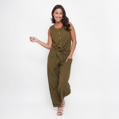 Jasmine Gauze Tapered Pants