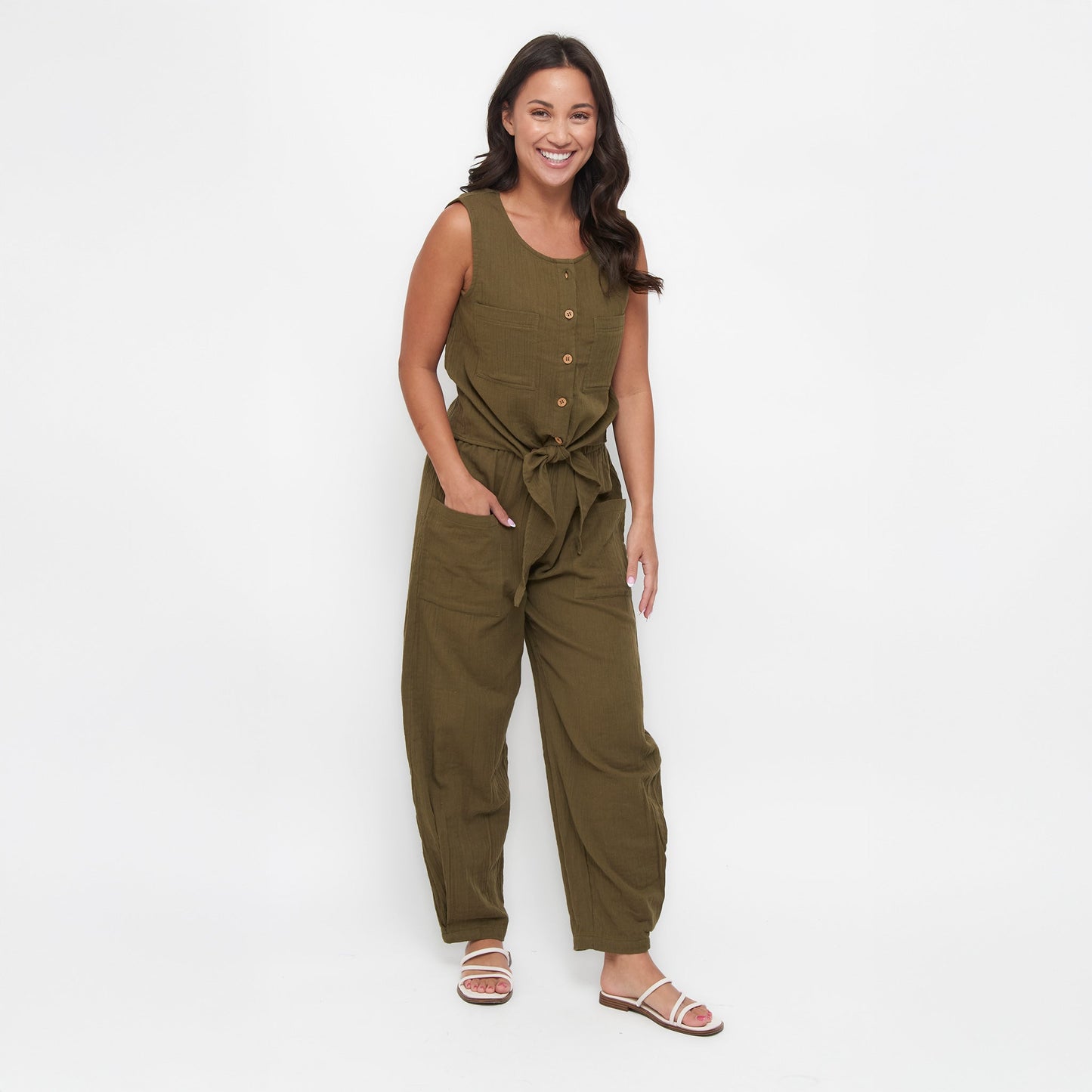 Jasmine Gauze Tapered Pants