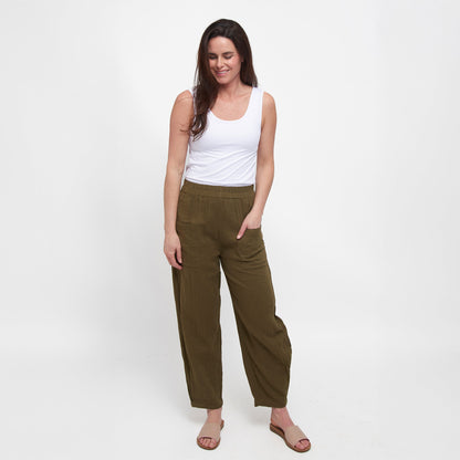 Jasmine Gauze Tapered Pants