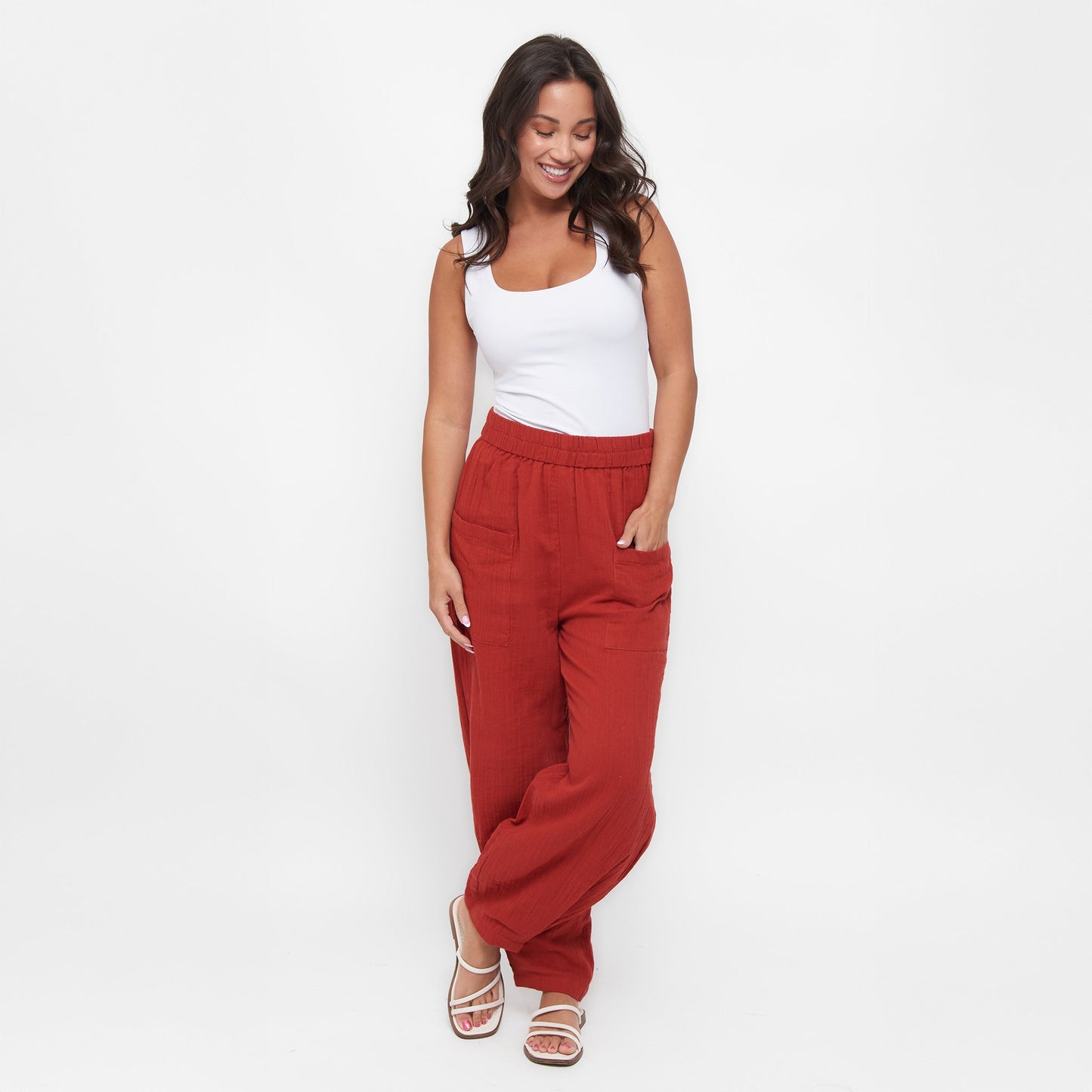 Jasmine Gauze Tapered Pants