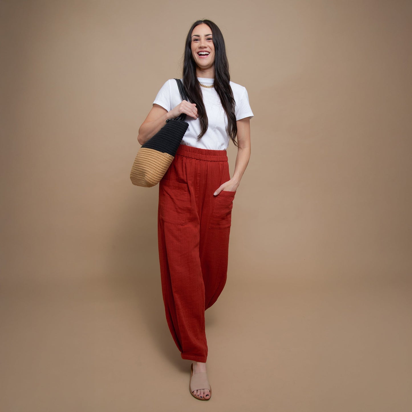 Jasmine Gauze Tapered Pants