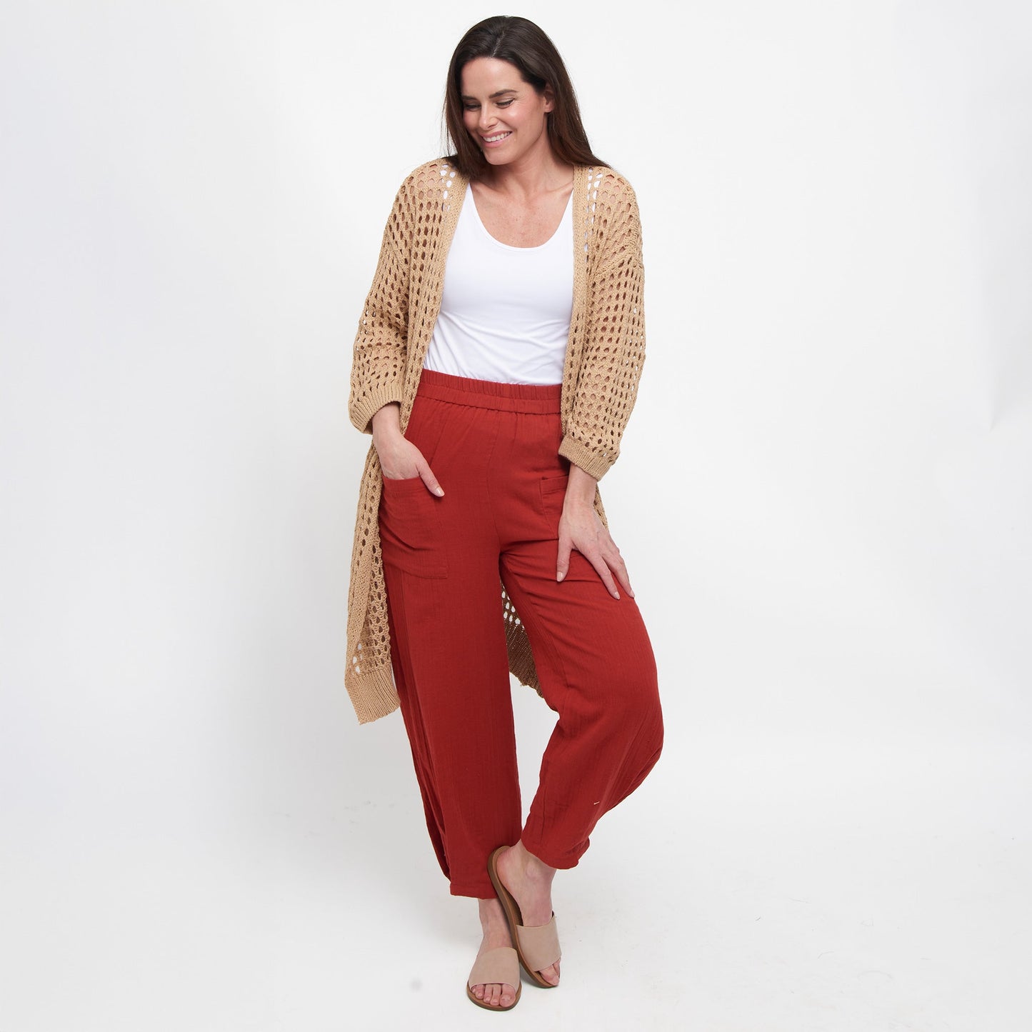Jasmine Gauze Tapered Pants