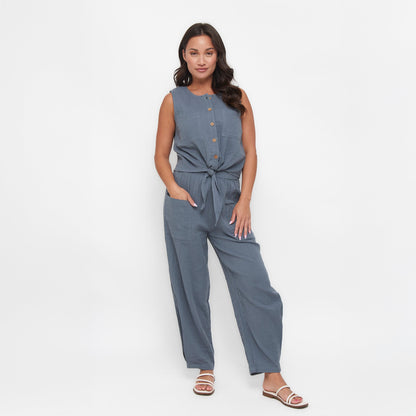 Jasmine Gauze Button Up Tank