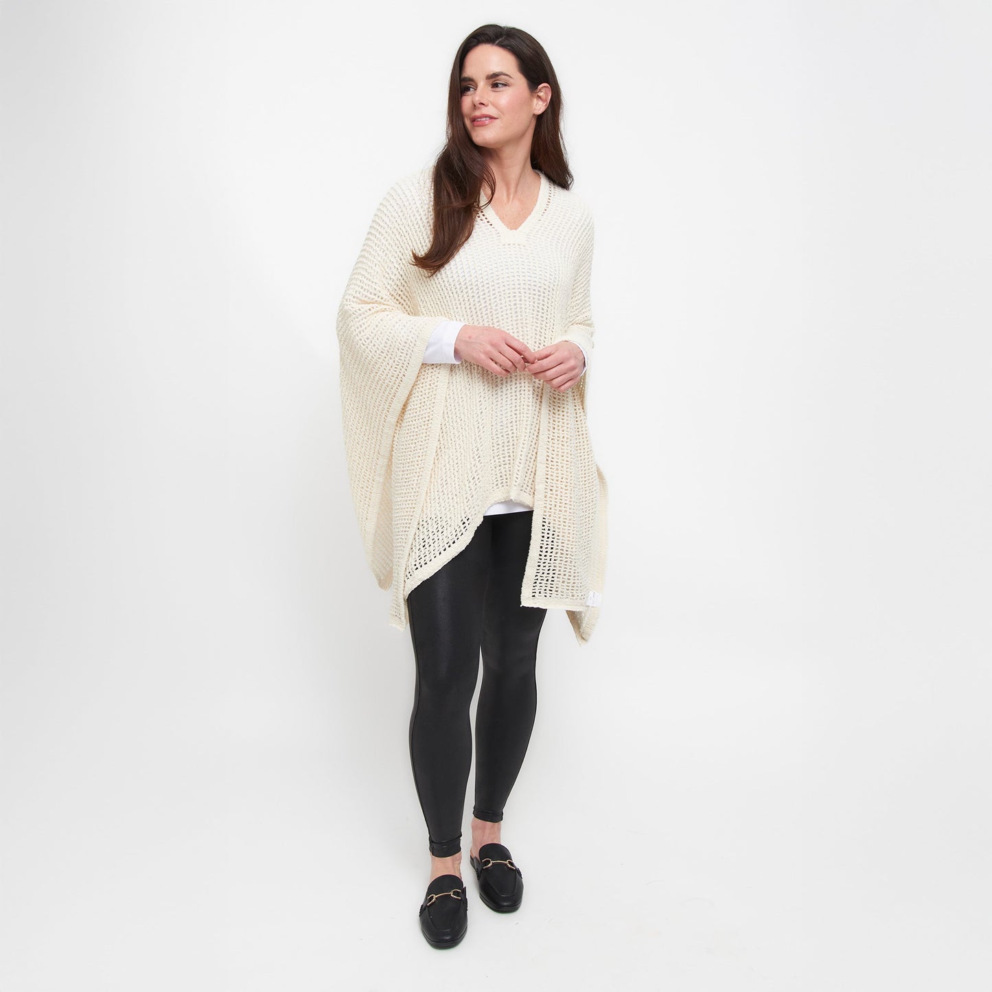 Presley Open Sweater Knit Poncho