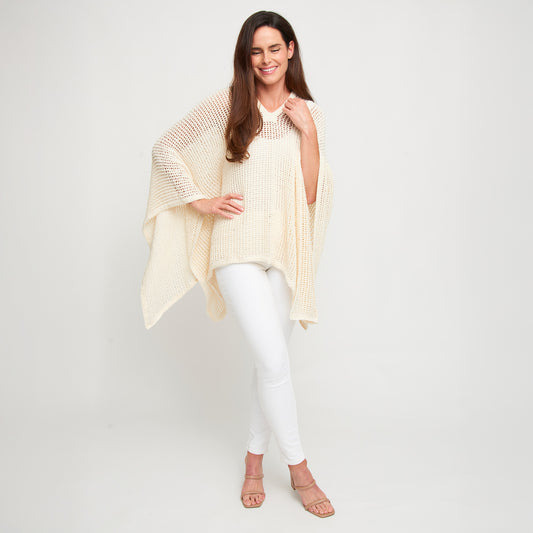 Presley Open Sweater Knit Poncho