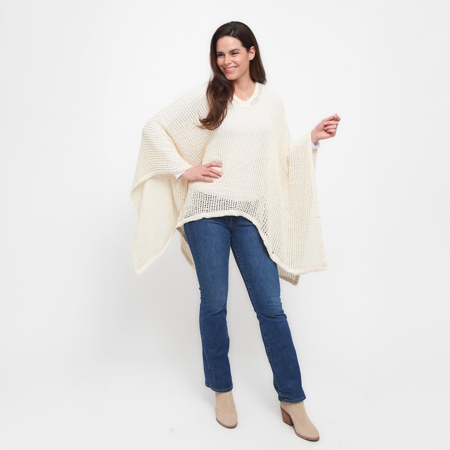 Presley Open Sweater Knit Poncho