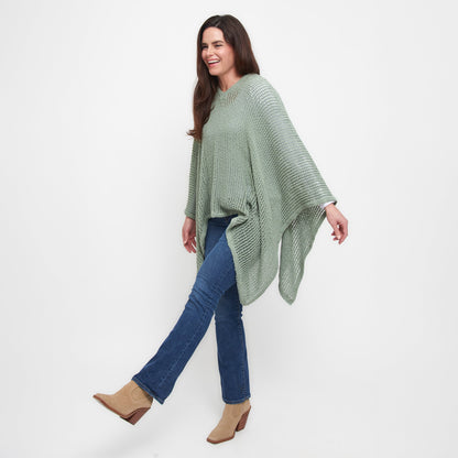 Presley Open Sweater Knit Poncho