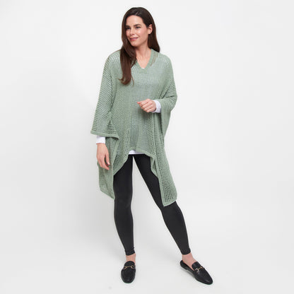 Presley Open Sweater Knit Poncho