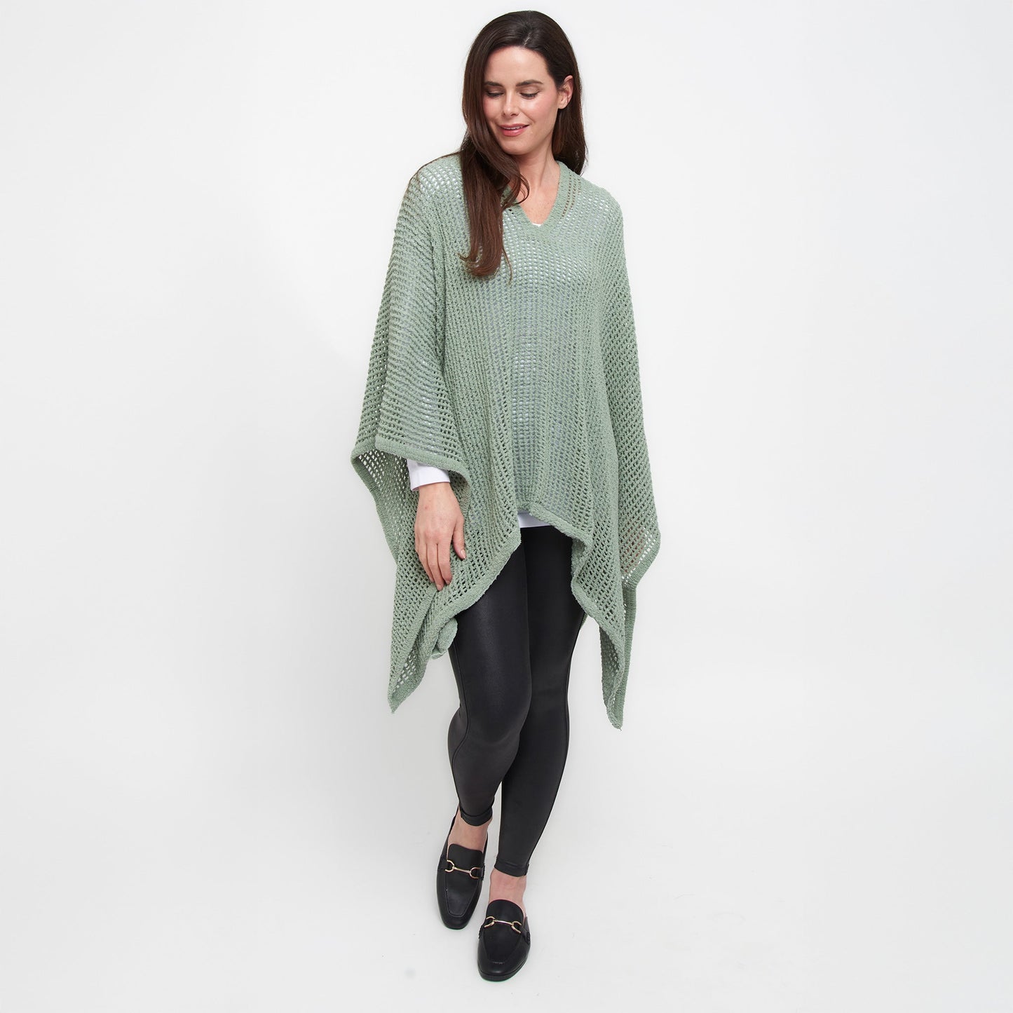 Presley Open Sweater Knit Poncho