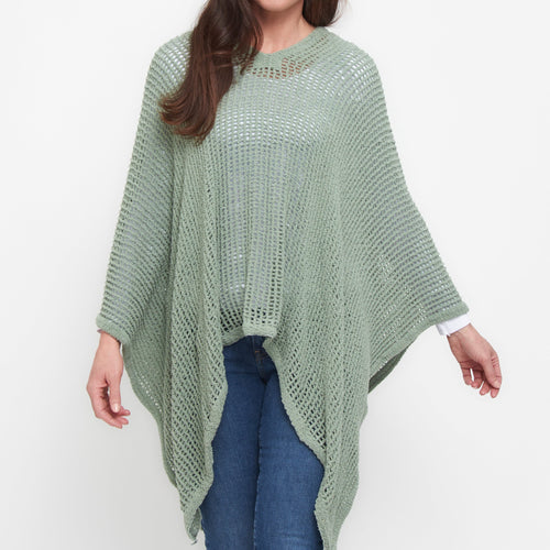 Presley Open Sweater Knit Poncho
