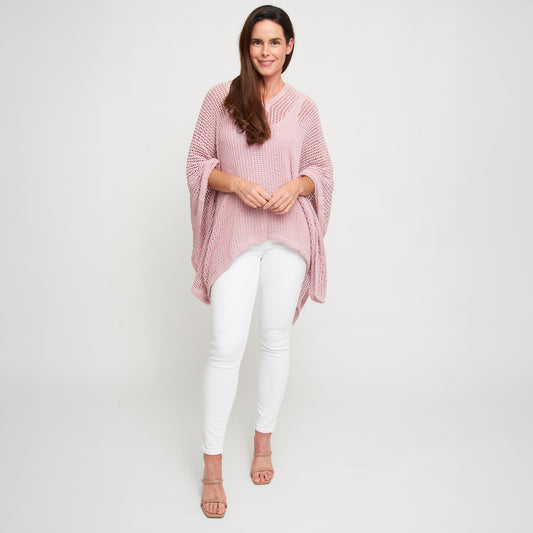 Presley Open Sweater Knit Poncho
