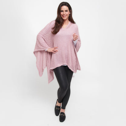 Presley Open Sweater Knit Poncho