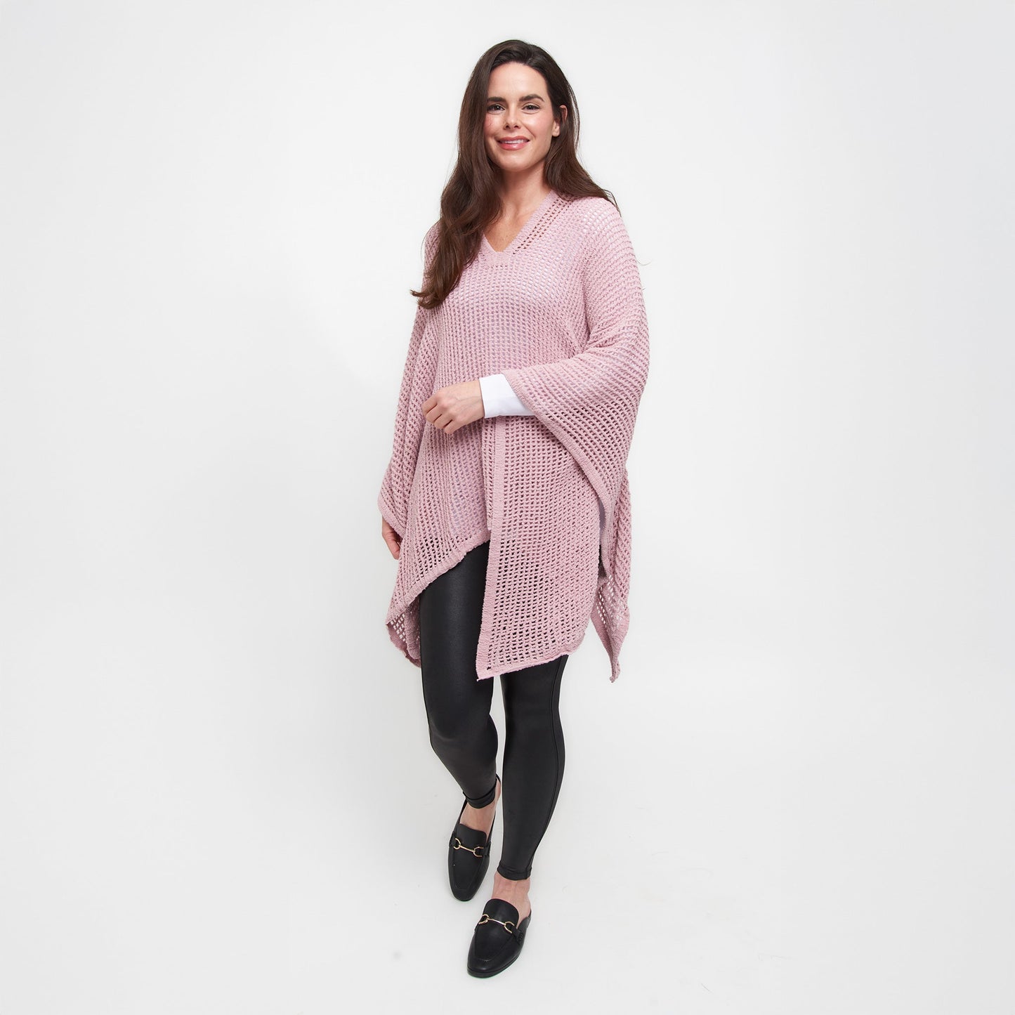 Presley Open Sweater Knit Poncho