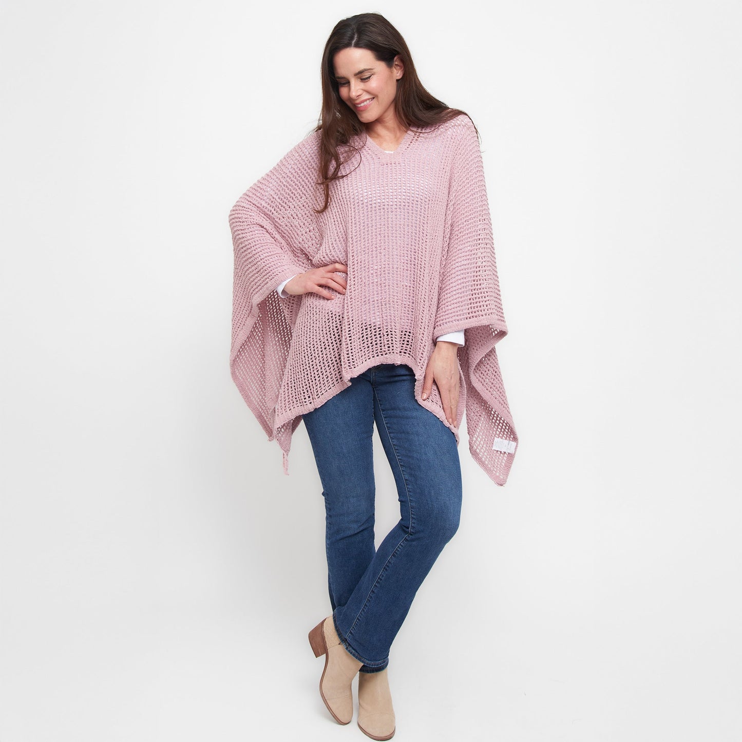 Presley Open Sweater Knit Poncho